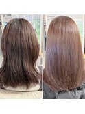  自然なストレートヘアを叶える、プレミアム髪質改善縮毛矯正
