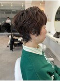 ◇大人可愛い20代30代40代50代前下がりショートボブ丸みショート