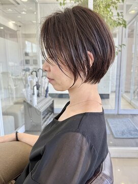 ハピネス 西大寺店(Happiness) ショートカット×ひし形ショートボブ×前髪あり30代40代50代