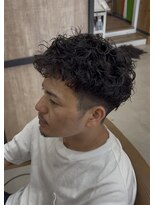 メンズギフト(men's GIFT)&nbsp;スペインカールシャドウパーマツーブロック刈り上げ