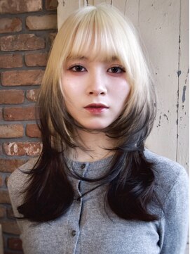 【macana指名】レイヤーカットデザインカラーブリーチ登戸