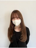 レイヤーカット/ピンクベージュ