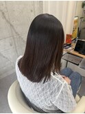 生質感ストレート×チョコレートブラウン