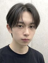 ノラキチジョウジ(NORA KICHIJOJI) 黒髪韓国マッシュツーブロックワックスなしアップバングショート