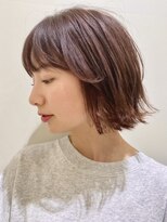 ピークアブー 原宿ハラカド(PEEK-A-BOO) 外ハネレイヤーボブ/大人くせ毛多毛/前髪あり/切りっぱなし風
