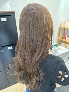 ユニ バイ マグ 長野店(Uni.by Mag) 大人可愛いブリーチなし透明感カラーグレージュ