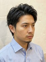 ヨシザワインク プレミアム 横浜 桜木町店(YOSHIZAWA Inc. PREMIUM) ワイルドアップバング毛流れパーマツーブロック◎フェードカット