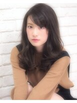 ザッツ 平井店(ZA'S) 長めシースルーバングのクラシカルセミディ×オリーブアッシュ