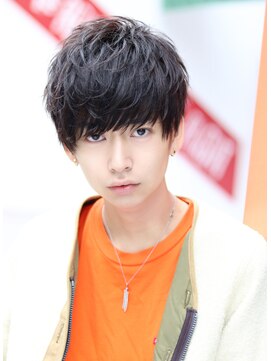 ネイビー(NAVY) 【弾む束感】ホップマッシュ×ギザギザバング ネープレス