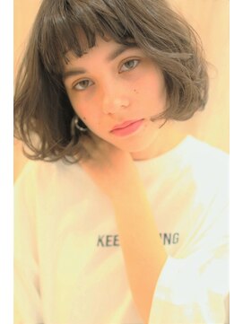 アンサム 久留米店(UNSOME) 【久留米】アッシュカラー☆フェミニンボブ