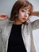 クラン(clan)&nbsp;まん丸ショート＃ひし形ネイビーカラー美髪フレンチボブ