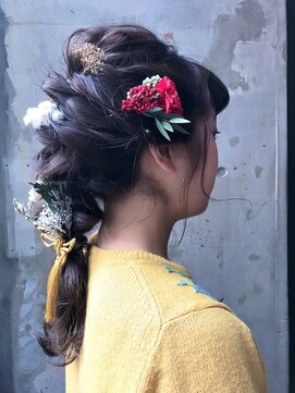 ククー ヘアーアンドメイクアップ(COU COU) あみおろしヘア