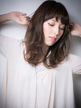 カバーヘア ブリス 上尾西口店(COVER HAIR bliss) 大人かわいいくせ毛風小顔グラマラスセミディw上尾20代30代40代