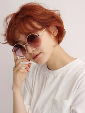 ミスト(mist) 〔mist〕ショートボブ/オレンジ/ダブルカラー/金沢文庫/金沢八景