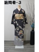 レンタル訪問着-3(花の丸)