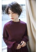 大人かわいい小顔ハンサムショートゆるふわパーマボブ【錦糸町】