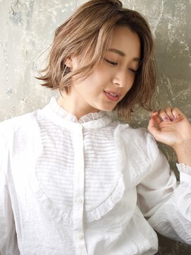 アトリエMAI 北千住 【北千住美容室アトリエMAI】くびれボブ 3Dカラー