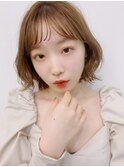 【HONEY渋谷】くびれオルチャンボブ×ミルクティーベージュ