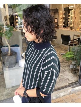 マメ(mame) ボブ/パーマ/暗髪