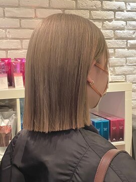 ディフィーノ 青山(DIFINO) 【DIFINO 青山】切りっぱなしボブ×ミルクティーブロンド