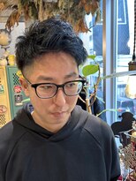 ボルタノット(volta∞knot)&nbsp;アップバングショートスタイル×ネイビーブルー