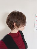 大人20代30代40代ショートボブ丸みマッシュショート前髪カット