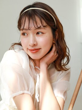 テトテ 天王寺店(tetote) 【tetote天王寺】前髪カール / セミディ / シアーカラー