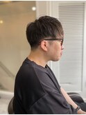 MEN'S HAIRアッシュブラックマッシュ