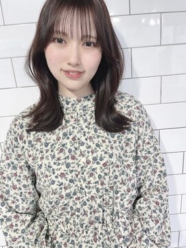 シー(shii..) 《shii../大黒》#韓国ヘア#シースルーバング＃パープルベージュ