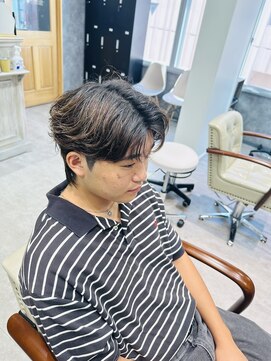 フォンド 津田沼(fond.) ベリーショート/ダークアッシュ/ニュアンスパーマ/韓国マッシュ