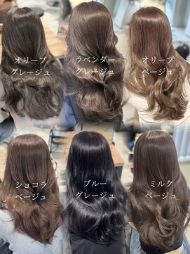 アイヴィ 表参道(IVY) ブリーチなし6選◆グレージュオリーブベージュラベンダーカラー