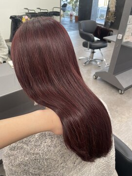ガルボヘアー 桟橋店(garbo hair) ボルドーオイルカラー高知美容院つや髪