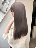 20代30代40代酸性ストレートアッシュグレー髪質改善大人ロング