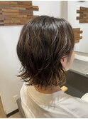 ☆耳掛けボブ☆外ハネナチュラルパーマ☆