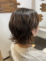 アトム(ATOM) ☆耳掛けボブ☆外ハネナチュラルパーマ☆