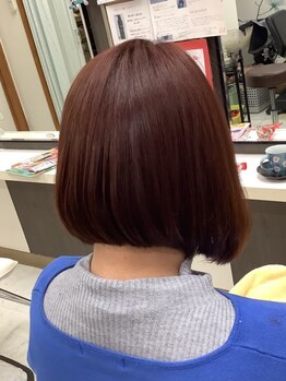 サロンド JOYの写真/髪質改善で潤いと艶髪が同時に叶う◎髪質改善トリートメントで、髪の芯から美しく、艶感のある質感へ。