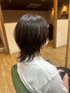 アグランテトラ 野田阪神店(a Gland tetra) ネオウルフ*ウルフカット*透明感立体感*黒髪暗髪20代30代