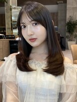 グランド(GRAND)&nbsp;セミロング30代40代ストレートレイヤー前髪なし前髪あり表参道