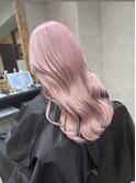 バレイヤージュ、ハイライト、レイヤーロング、グレーベージュ
