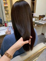 ヘアリゾート粋 ウナム 新宿東口店(enam)&nbsp;艶髪ストレート/髪質改善/透明感ケアカラー/ブラウン