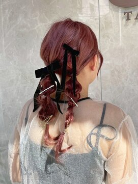 アエル 宝塚南口駅前店(aeru) 大人ガーリーなリボン編みおろし【宝塚南口駅前駅】