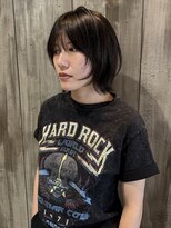 ロロネー 池田(Lolonois)&nbsp;オリーブグレージュ×レイヤーボブ