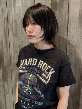 ロロネー 池田(Lolonois) オリーブグレージュ×レイヤーボブ