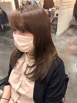 エクファ ヘア リゾート 大津 瀬田店(ex-fa hair resort)&nbsp;ミルクティーブロンド/ダークブルー/デジタルパーマ/大津/瀬田