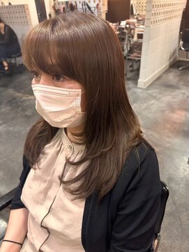 エクファ ヘア リゾート 大津 瀬田店(ex-fa hair resort) ミルクティーブロンド/ダークブルー/デジタルパーマ/大津/瀬田