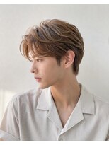 アジールヘア 赤羽駅南口店(agir hair) 好印象◎茶髪毛流れセンターパート×ニュアンスパーマ