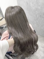 ミラ 新宿(MILA)&nbsp;ウェーブミディアムメルティカラーオリーブグレージュ韓国[新宿