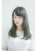 厚めバングが大人かわいいスタイル☆