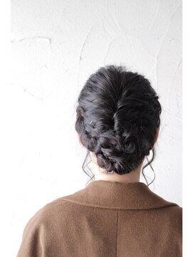 デコヘアーフラッペ(DECO HAIR frappe) なみウェーブ×編み込み