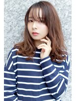 ラフィス ヘアーピュール 梅田茶屋町店(La fith hair pur)  【La fith】 シースルーバング×ミディアムスタイル